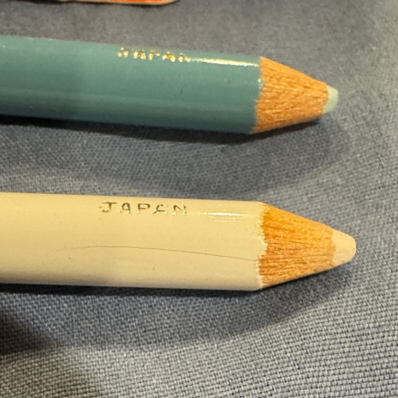 Woolworth Fabric Marking Pencils with Brush Eraser - Black and Blue - Picture 7 of 14